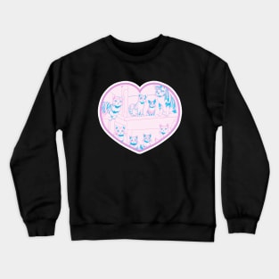 Cat family,Cat miaw,cat miaw love,Funny Cat Miaw Crewneck Sweatshirt